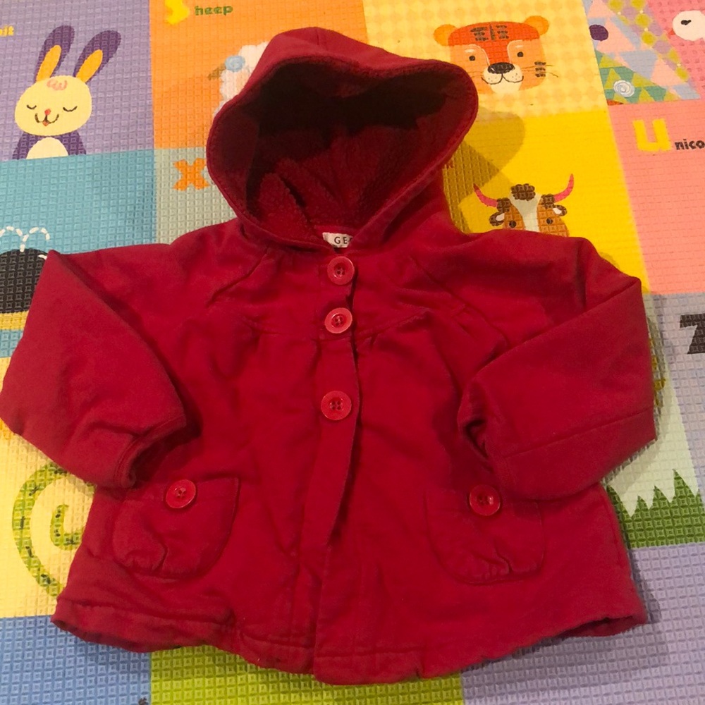George Hooded Button-Up Swing Jacket (2T)